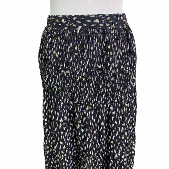 CODE X MODE Print Tiered Elastic Waist Maxi Skirt - Picture 2 of 9